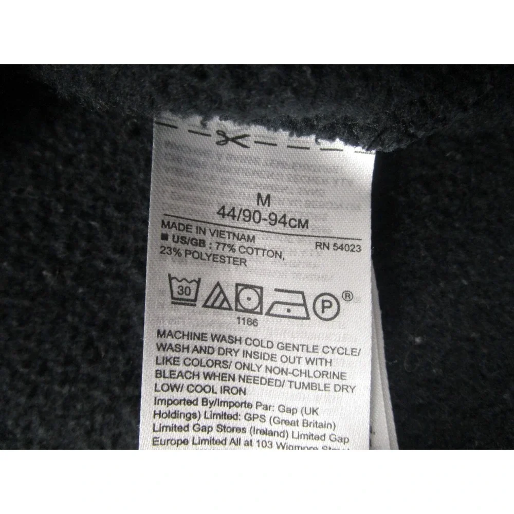 Banana Republic Sweater Womens Medium Black Hoodie Pullover Preppy Casual‎